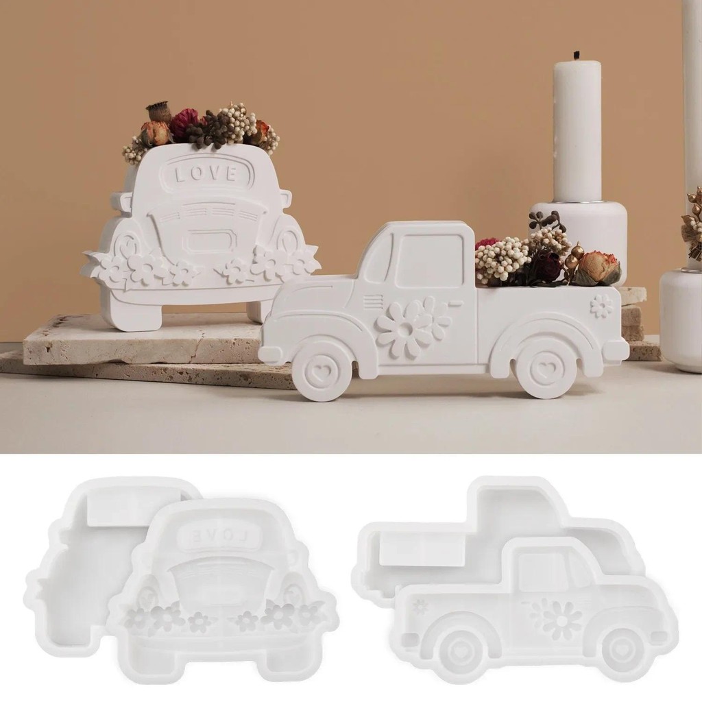 

Car Shape Plug-in Silicone Mold DIY Flower Arrangement Apparatus Arrangement Resin Mold Home Decoration