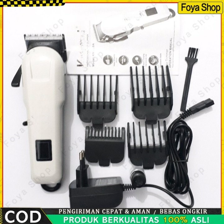 KM PG809A Alat Cukur Rambut Hair Clipper Mesin Cukur Rambut 3IN1 Baterai Wireless