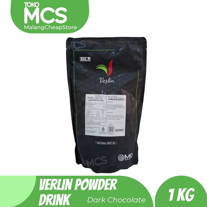 

VERLIN Bubuk Minuman rasa DARK CHOCOLATE / Verlin Bubble Drink 1kg
