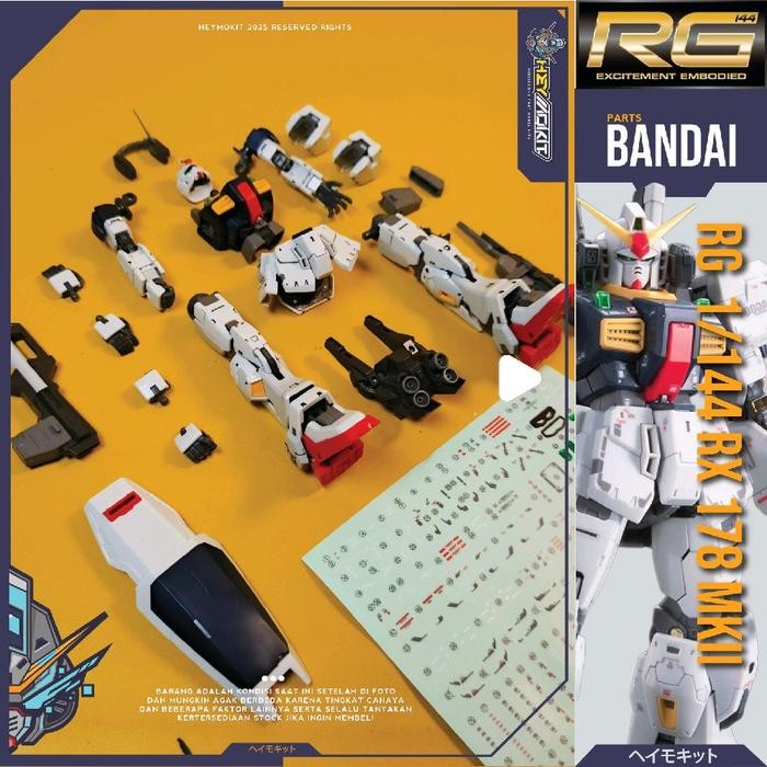 REAL GRADE RG 1/144 RX 178 MK II BANDAI GUNDAM GUNPLA PARTS HEAD V FIN VFIN TORSO BODY CHEST WAIST S