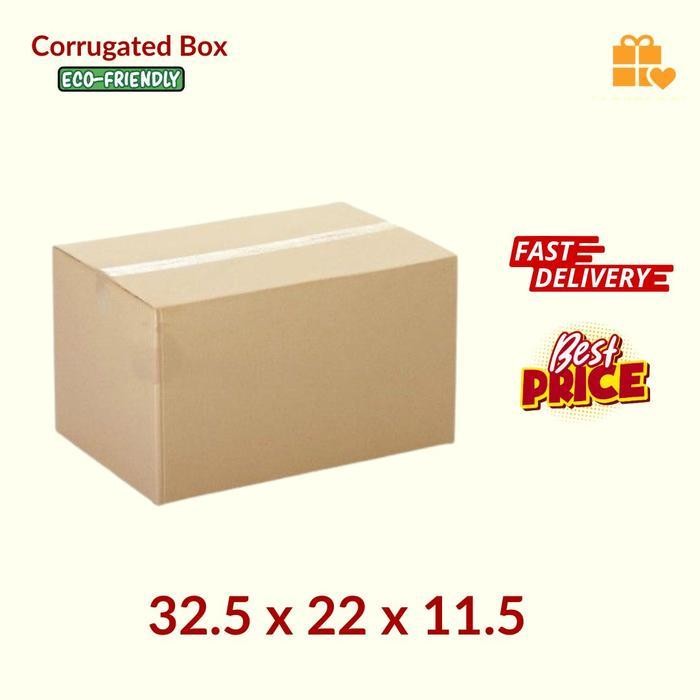 

[PROMO BARANG BARU] KARDUS|KOTAK|KARTON 32.5x22x11.5 BOX POLOS MURAH PACKING PACKAGING Bergaransi Terlaris