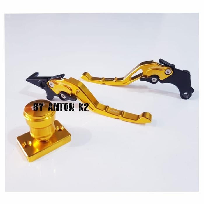 HANDLE REM BRAKE PAKET TUTUP MASTER REM TABUNG VARIASI CB 150 R/VIXION - Gold, CBR/CB 150 R