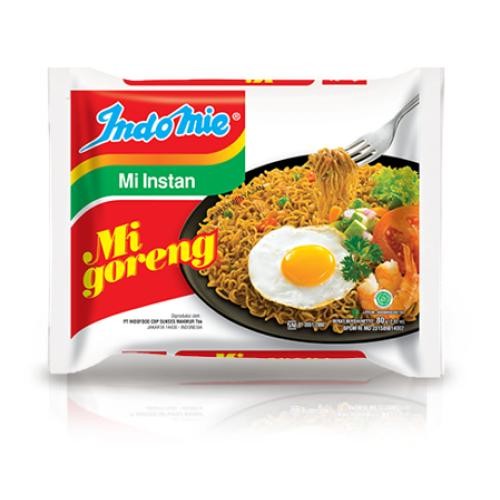 

Indomie Goreng, Ayam Bawang, Kari Ayam, Soto Mie [10 pcs] - Goreng