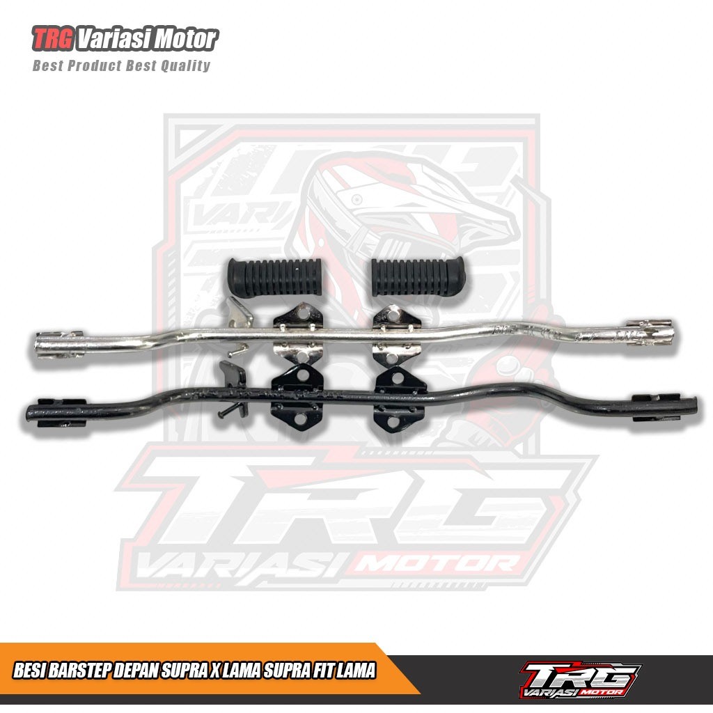 Footstep Depan Supra X Lama Supra Fit Lama Barstep Supra X Lama Supra Fit Lama Hitam dan Silver Chro