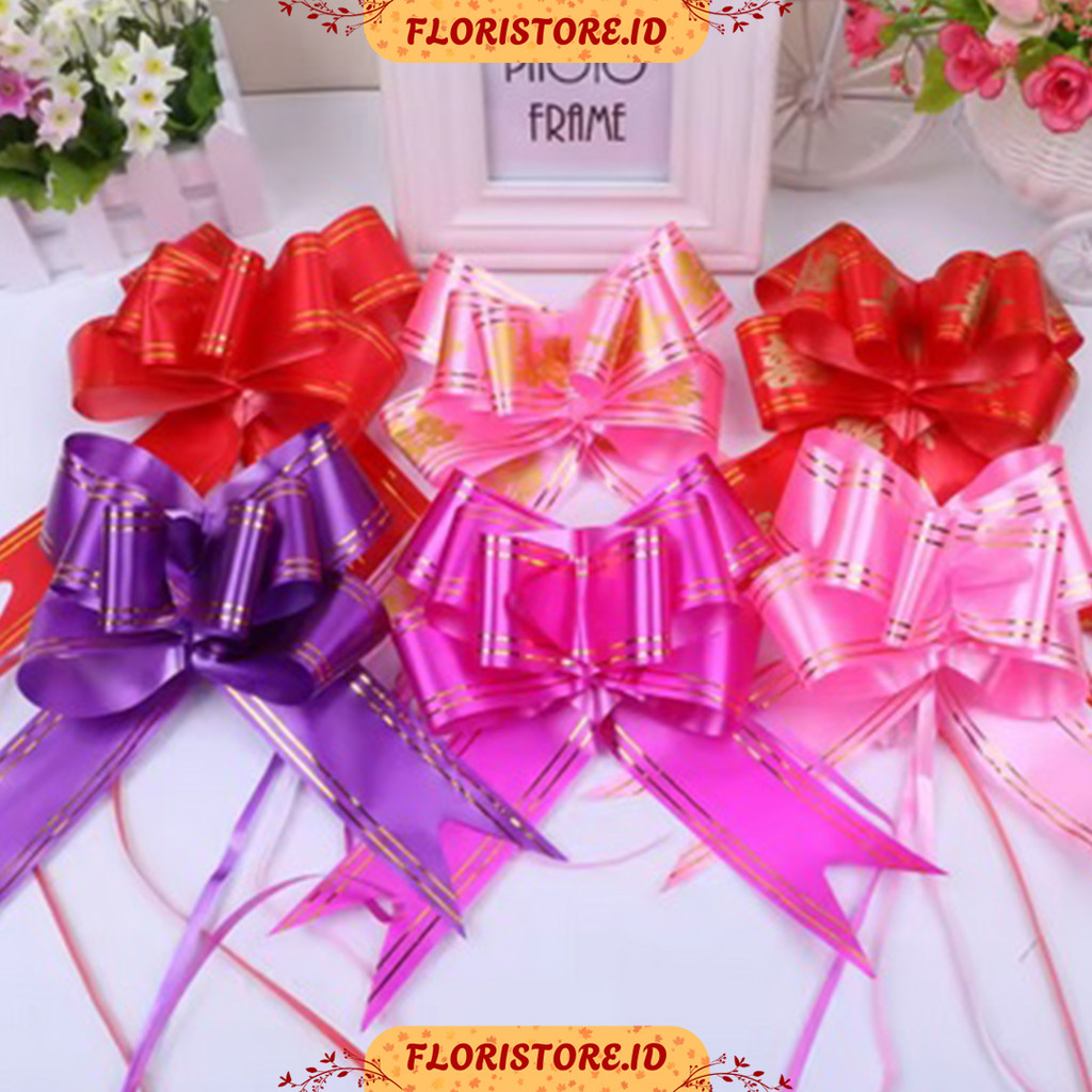 

BIG DRAWSTRING JAPANESE RIBBON / PITA JEPANG / AKSESORIS BUKET BUNGA / FLORIST SUPPLY