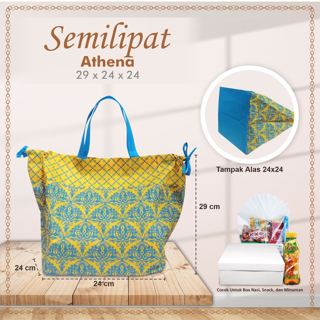 

[LUSINAN] Tas Box Nasi Tas Hajatan Tas Kotak Nasi 22x22 Tas Tasyakuran Tas Hajatan 29x24x24