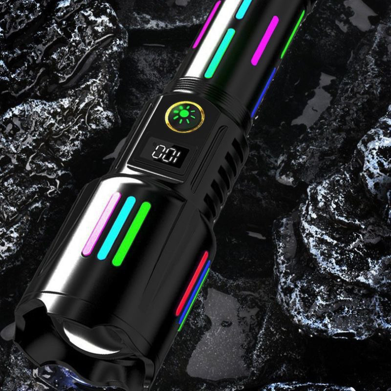 Senter Led Super Terang 500Watt White Laser Sorot Jarak Jauh Sampai 1000M