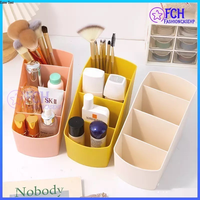 FCH GROSIR Rak Meja Tempat Alat Tulis 4 Sekat / Rak Organizer Tempat Penyimpanan ATK Pena Pensil Pul