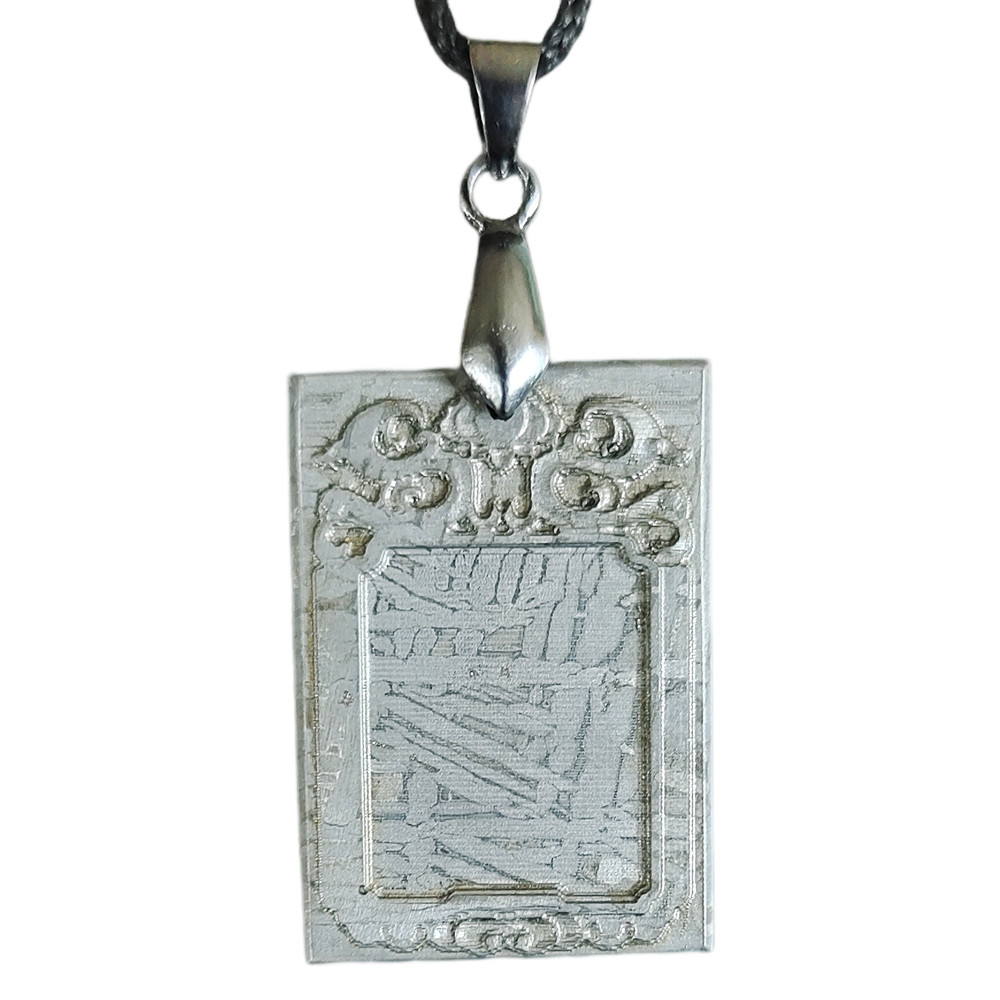 Muonionalusta Iron Meteorite Pendant Natural Iron Meteorite Material Carving Necklace Iron Meteorite