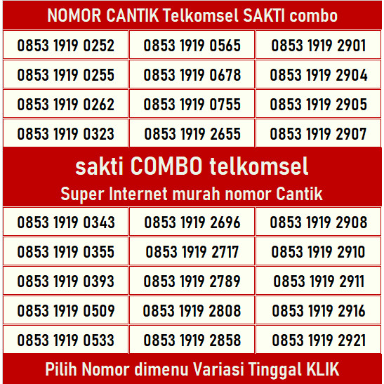 Kartu Perdana AS Sakti Combo Nomor Cantik ineternet murah