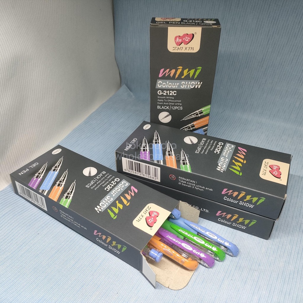 

Pulpen/ballpoint/bolpen Zhixin mini gel colour grip (tinta hitam) per pcs