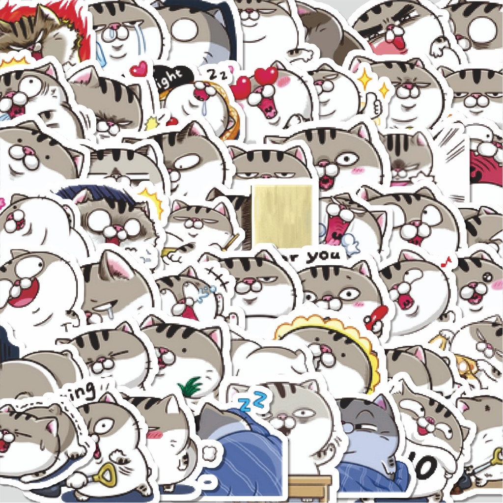 

Stiker Cutting Pack Stiker Kawaii Kittens Cats Pets [Anak Kucing Peliharaan] Isi 100Pcs Series Aesthetic Lucu Keren Untuk Koper Bahan Vynil