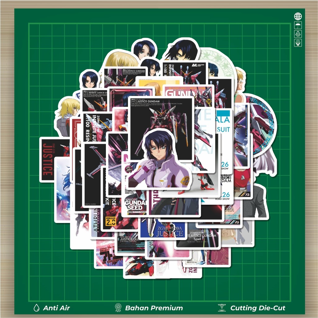 

HOT 50 PCS STIKER Stiker Anime Gundam Seed Athrun Zala Cagalli Yula Stiker Fashion Cars Decal Dingin Kartu Album Custom Vinyl Anti Air- Sticker Aesthetic Buku Journal Koper Casing HP Tablet Laptop Helm Motor Botol Minum