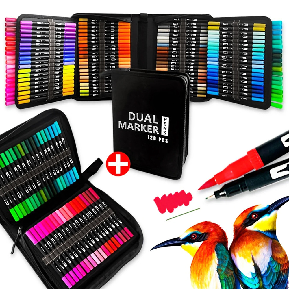 

Paket Hadiah Spidol Ajaib 2 Ujung - Waterproof & Washable, Aman untuk Anak, Cocok untuk Sekolah & Seni Kreatif