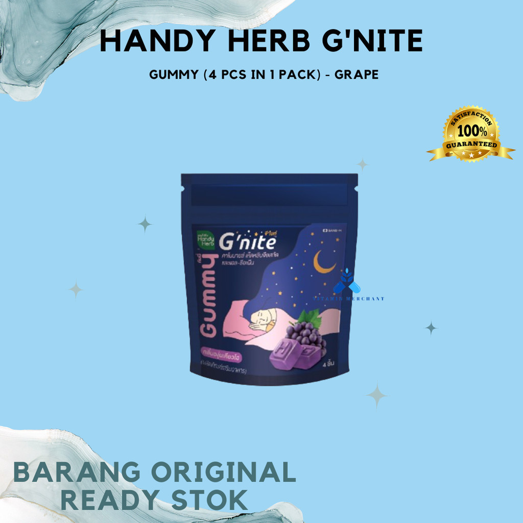 

Thailand Handy Herb G'nite Gummy (4 PCS IN 1 PACK) - Grape - w&w