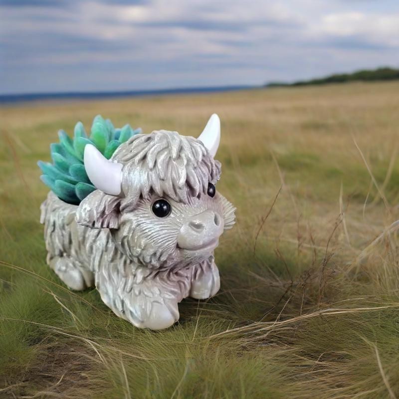 

1pc Highland Cow Silicone Candle Mold - Reusable Animal Shaped Mold for DIY Handmade Candles, Plaster & Resin Crafts - Farmhouse