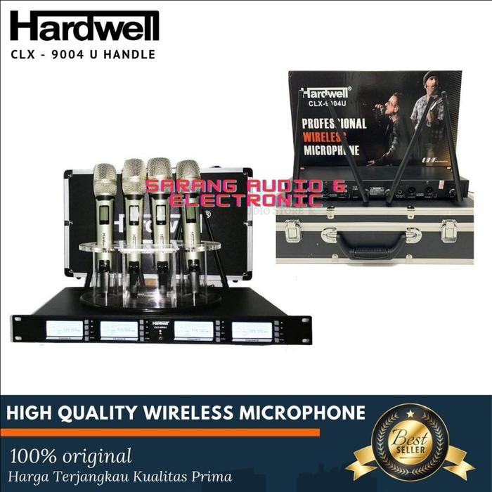 Mic Wireless HARDWELL CLX 9004 U Original Handheld / Pegang CLX9004U
