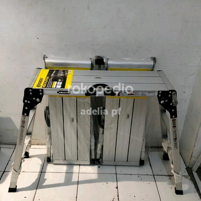 Tangga Steger Krisbow Tangga Platform Lipat Portabel 80 Cm