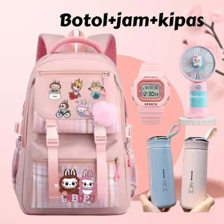 AJISHOP tas sekola anak perempuan sd smp sma ransel original tas sekola anak cewek