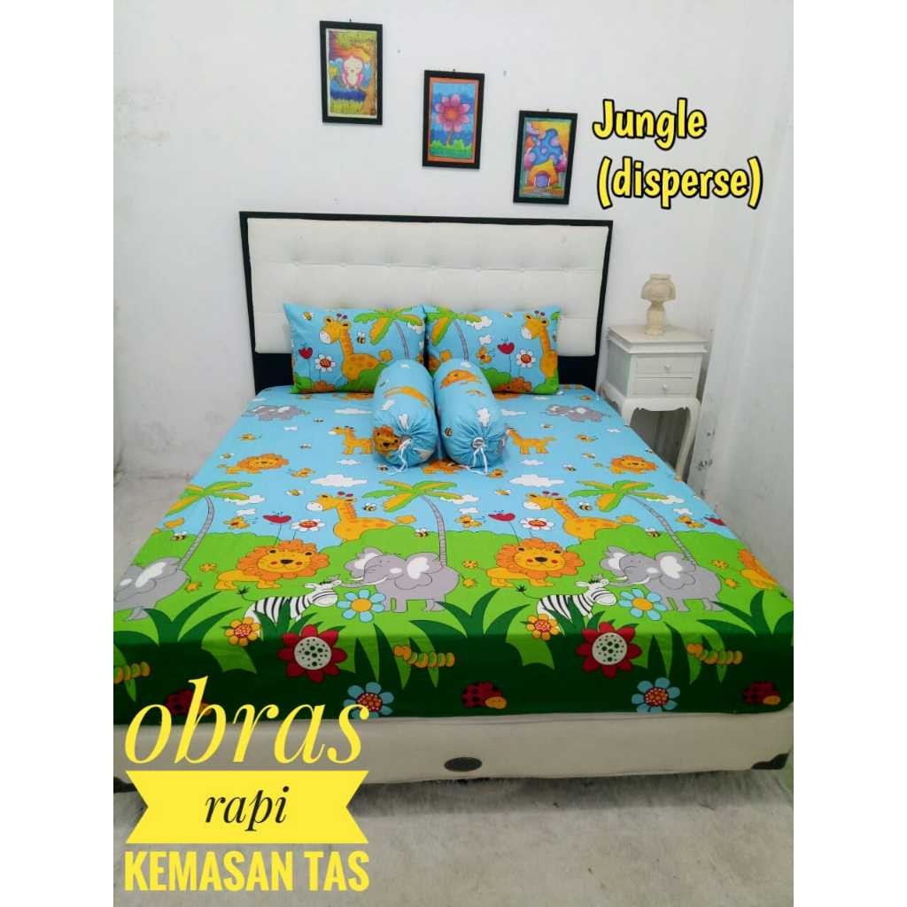 Sprei Motif Animal Hewan 180x200 160x200 120x200 200x200 Seprei Jungle seprai safari girrafe jerapah
