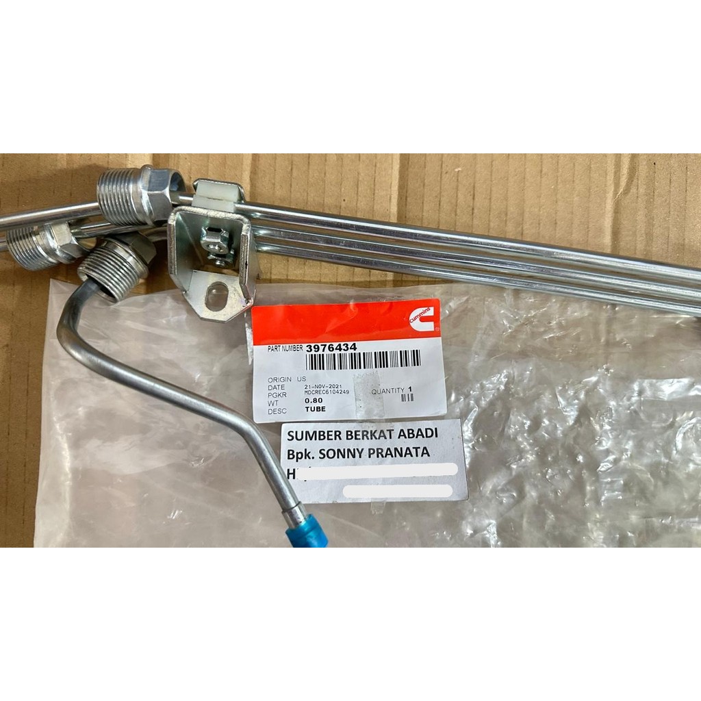 CUMMINS 3976434 TUBE INJECTOR FUEL SUPPLY - 1 SET ISI 3 TUBE