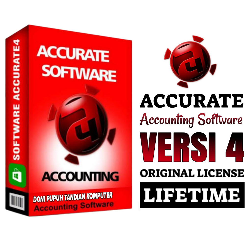ACCURATE Accounting Enterprise Versi 4 Original License Lifetime