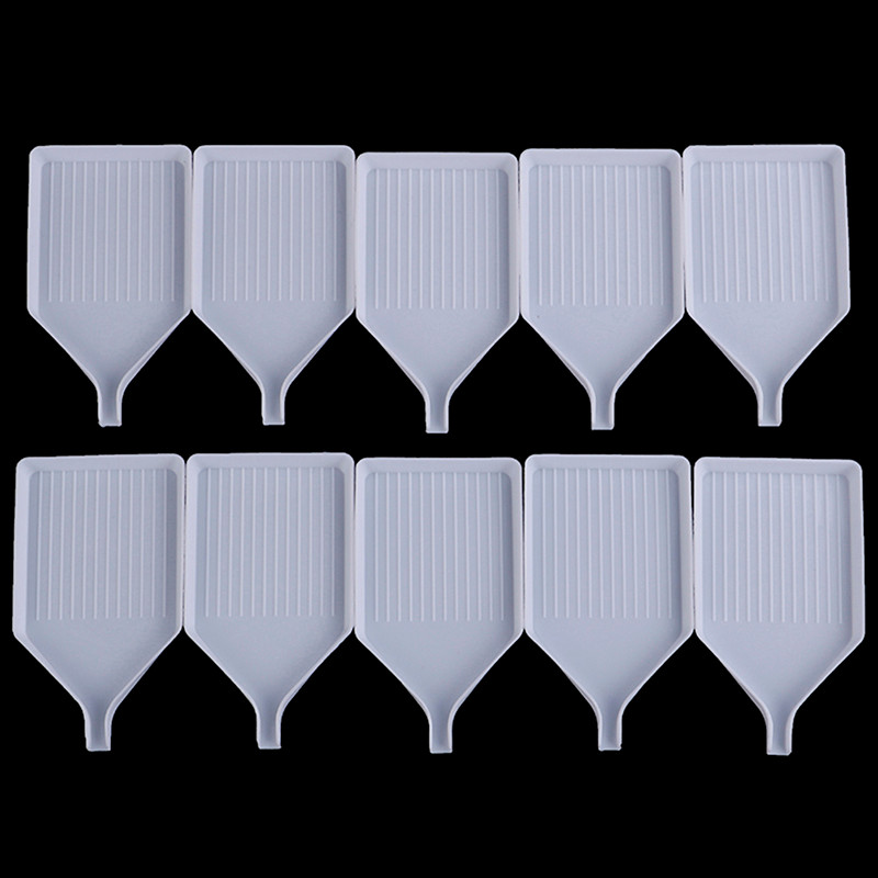 

10pcs 2 In 1 Diamond Painting Tools Trays Beads Organize Storage Container Trays Diamond Embroidery Accessories