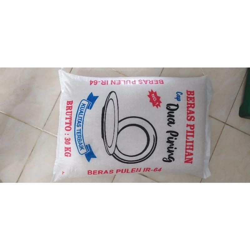 

Beras cap dua piring 30kg, Beras Enak, Beras Murah, Beras Putih, Beras Pulen