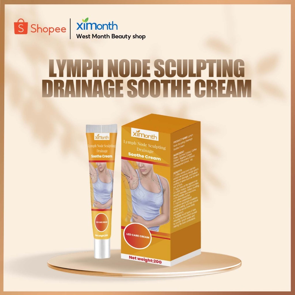 Ximonth Lymph Node Sculpting Drainage Soothe Cream Lipoma Removal Cream Treat Subcutaneous Lumps 20g