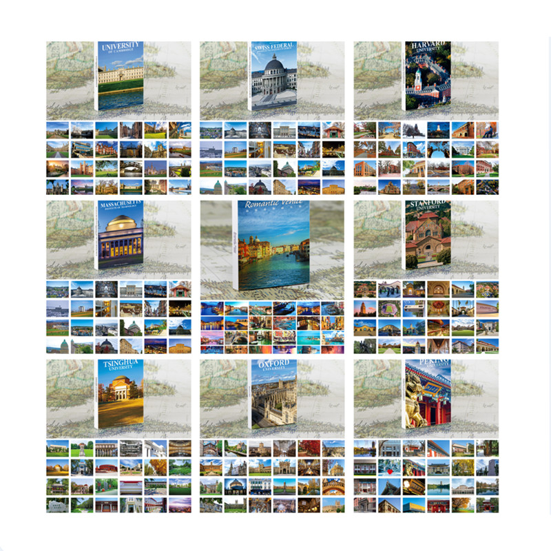 

30Sheets/Lot Inspirational Postcards Set Gift Wish Card Harvard University Peking University Stanford University Cambridge MIT