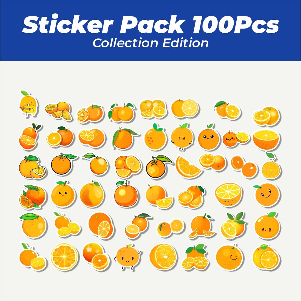 

Hot Stiker Cute Orange Fruit [Buah Jeruk] Lucu Anti Air Stikers Berperekat Waterproof Sticker Decal Buat Motor Helm Buku Journal Koper Casing HP Laptop Botol Minum