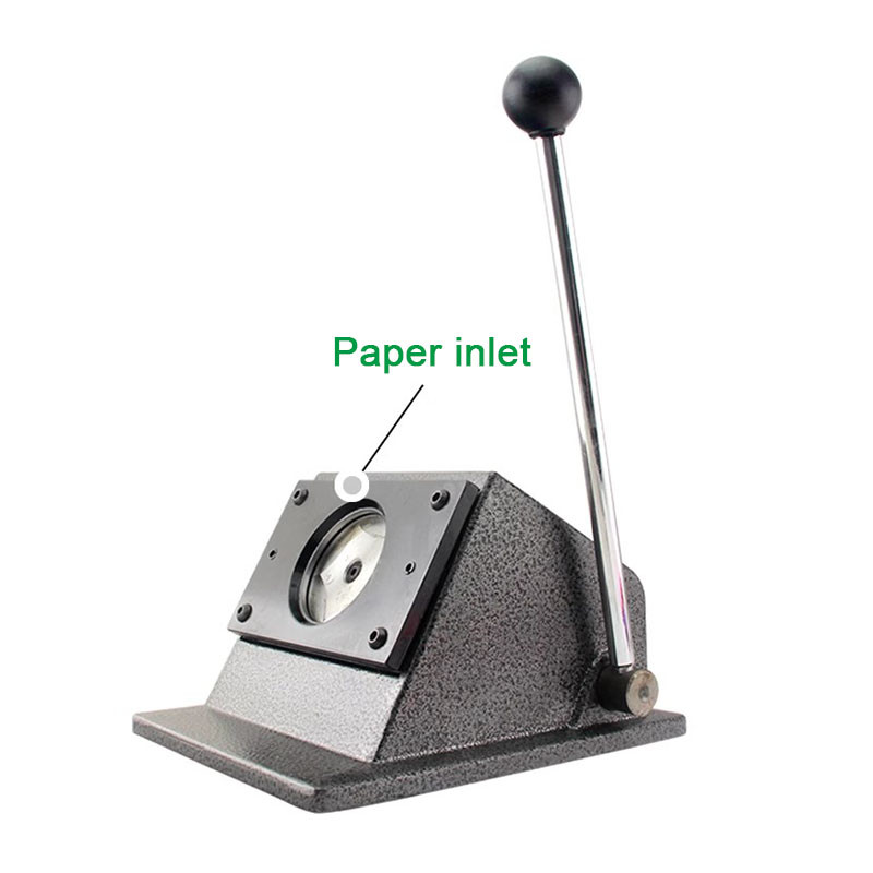 

0528Round Punch Die Cutter Graphic 58mm Card Cutting Machine 1Pc New Manual 58mm Badge/Button Maker