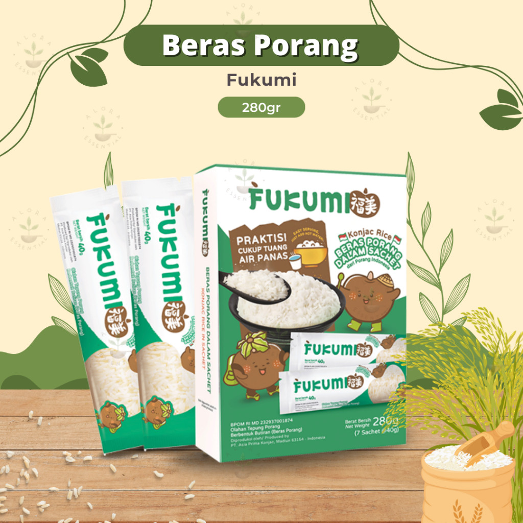 

Fukumi Beras Porang Box Sachet Original - Beras FUKUMI - Beras Sehat