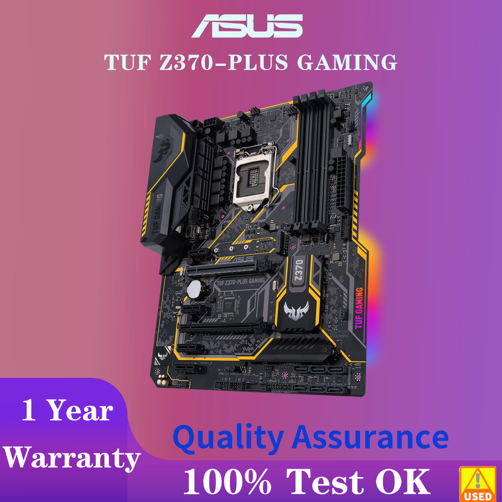 ASUS TUF Z370-PLUS GAMING Motherboard Socket LGA1151 CPU DDR4 4000(OC)  MHz Memory Chipset Z390 ATX 
