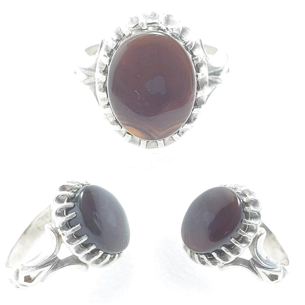 Cincin Batu Akik Yaman Hitam