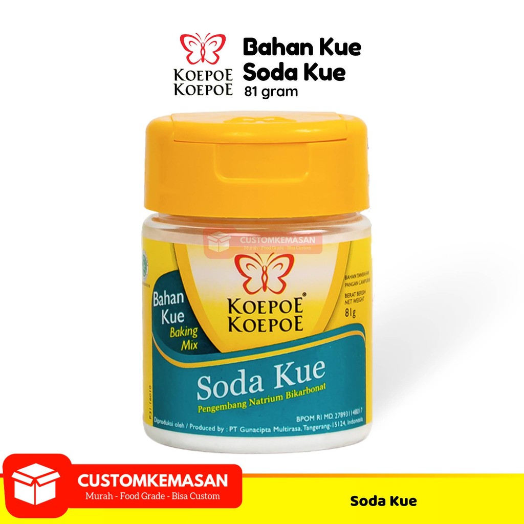 

Koepoe koepoe Soda kue 81gr / Pengambang Kue / Kupu kupu Soda kue