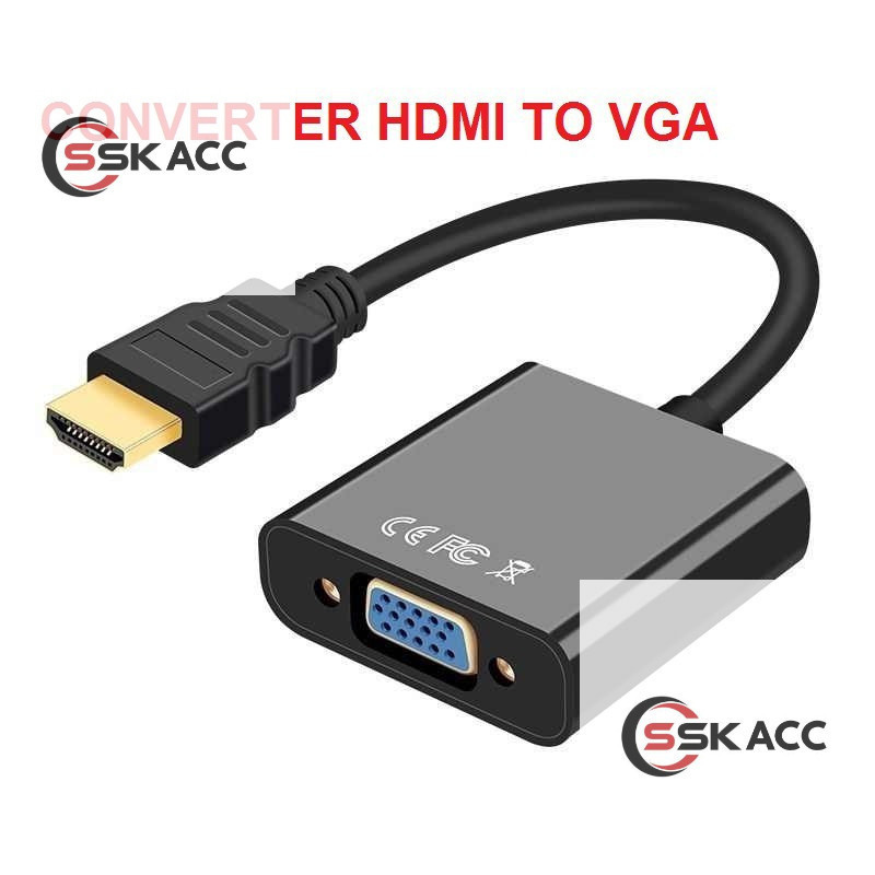CONVERTER HDMI TO VGA / KONEKTOR HDMI TO VGA / KABEL HDMI TO VGA