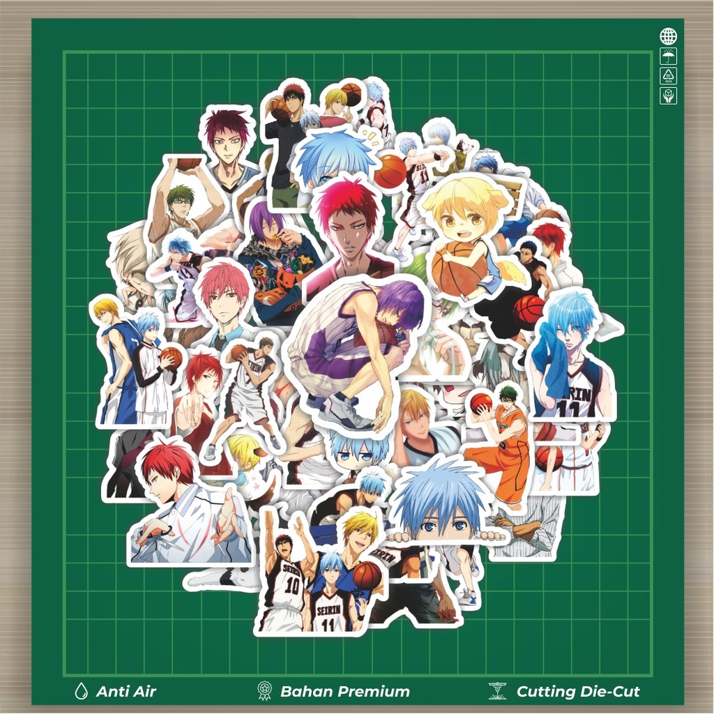 

HOT 50 PCS STIKER Stiker Anime Series Kuroko's Basketball Character Mix 1 Stiker Fashion Cars Decal Dingin Kartu Album Custom Vinyl Anti Air- Sticker Aesthetic Buku Journal Koper Casing HP Tablet Laptop Helm Motor Botol Minum