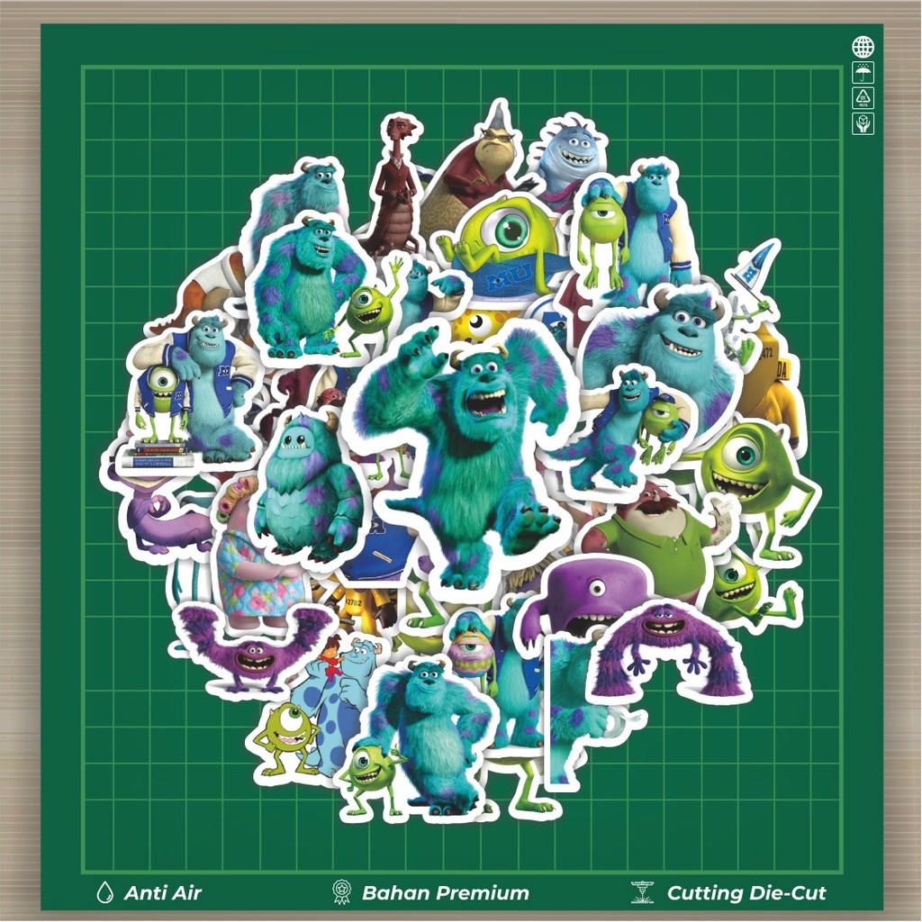 

HOT 50 PCS STIKER Stiker Pixar Series Monster Stiker Fashion Cars Decal Dingin Kartu Album Custom Vinyl Anti Air- Sticker Aesthetic Buku Journal Koper Casing HP Tablet Laptop Helm Motor Botol Minum