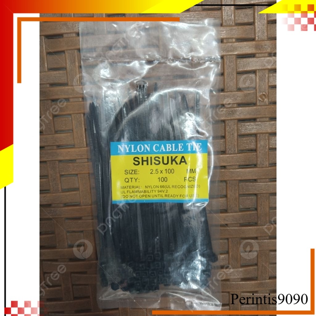 

kabel tis hitam 100mm isi 100/pck