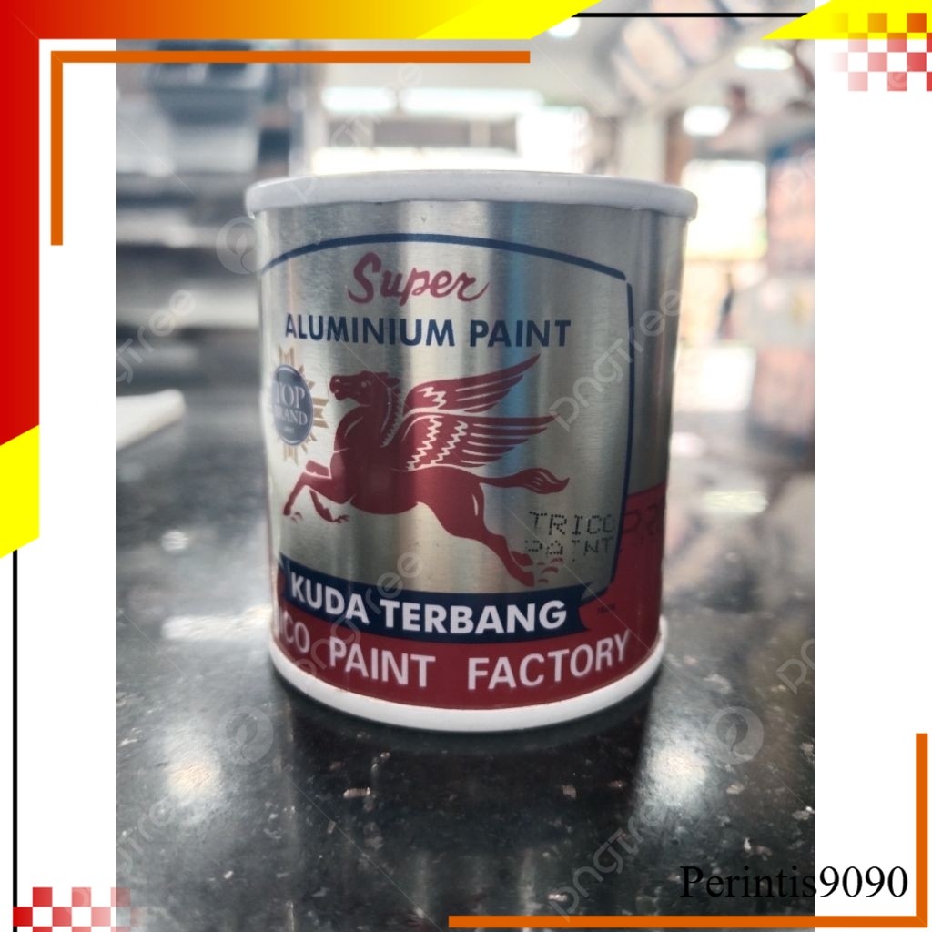 

cat kuda terbang silver 0,1liter/cat minyak/cat kayu/cat besi