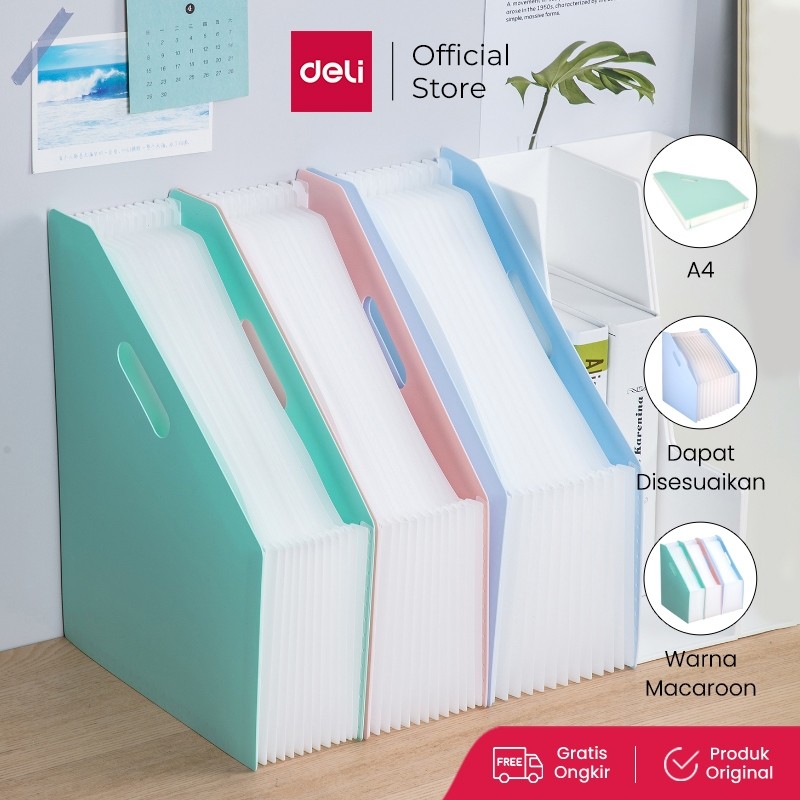 

Deli Standing File A4 100% bahan impor EB41102