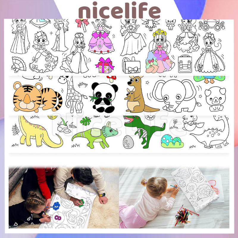 

3 Meter Kertas Mewarnai Jumbo Anak / Kertas Mewarnai / Coloring Roll Paper