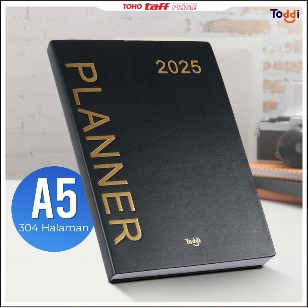 

Toddi Buku Agenda Softcover Monthly Planner Notebook A5 304 Halaman - TD-2025