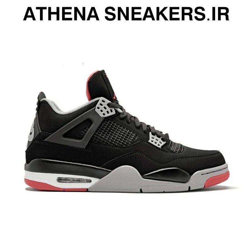 Sepatu Air Jordan AJ 4 Retro Bred Black Red BNIB Original