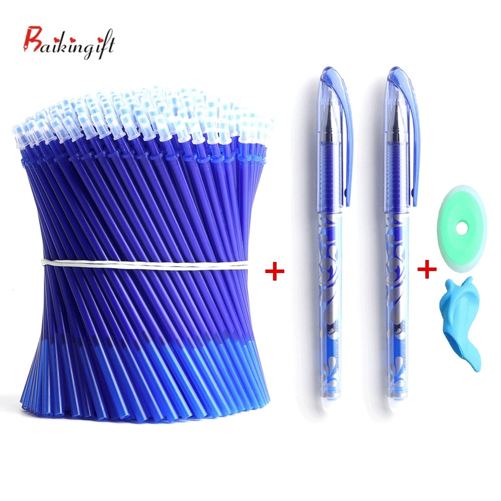 

54Pcs/Set Erasable Gel Pen Refills 0.5mm Washable Handle Magic Erasable Ball Pens for School Pen Writing Tools Kawaii Stationery