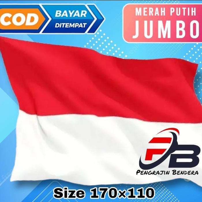 

Promo BENDERA MERAH PUTIH UKURAN 2 METER × 3 METER SUPER JUMBO - BENDERA JUMBO Berkualitas - BENDERA JUMBO