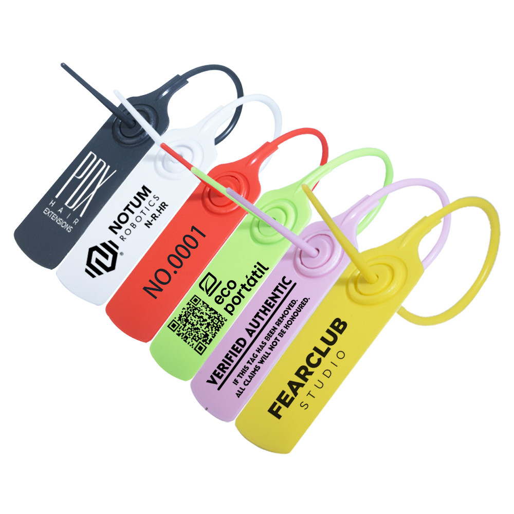 

100Pcs Custom Authentic Hang Tags Personalized Logo Plastic Security Seals Boutique Tag Garment Shoes Bag Clothes Label 200mm