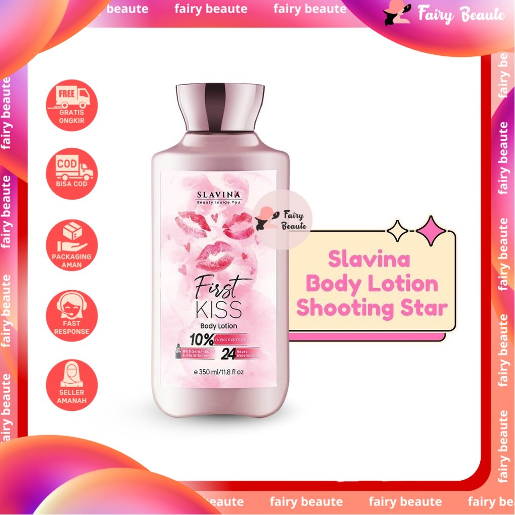 SLAVINA Body Lotion First Kiss Beauty Inside You Lotion Nagita Slavina bpom originote
