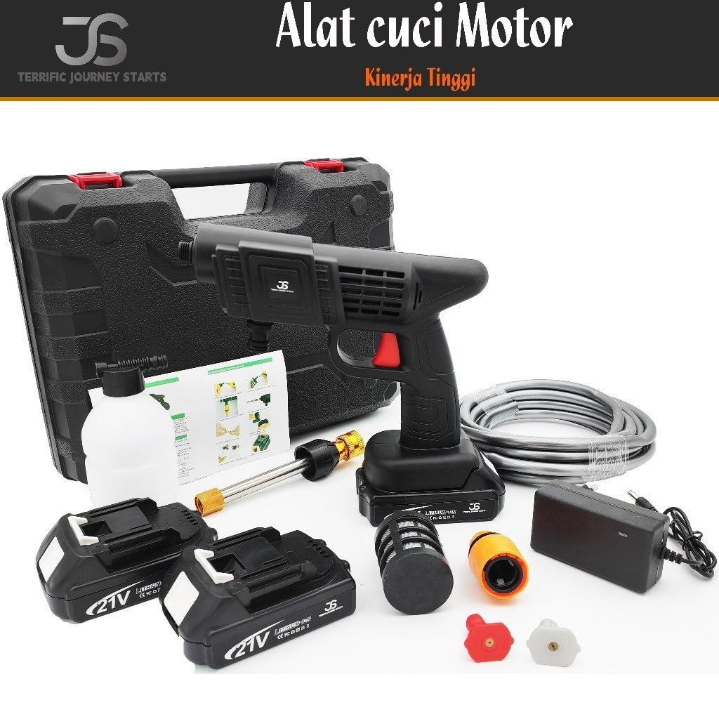 JS Alat Cuci Motor Mobil Jet Cleaner mesin mini portable semprotan cuci motor mobil
